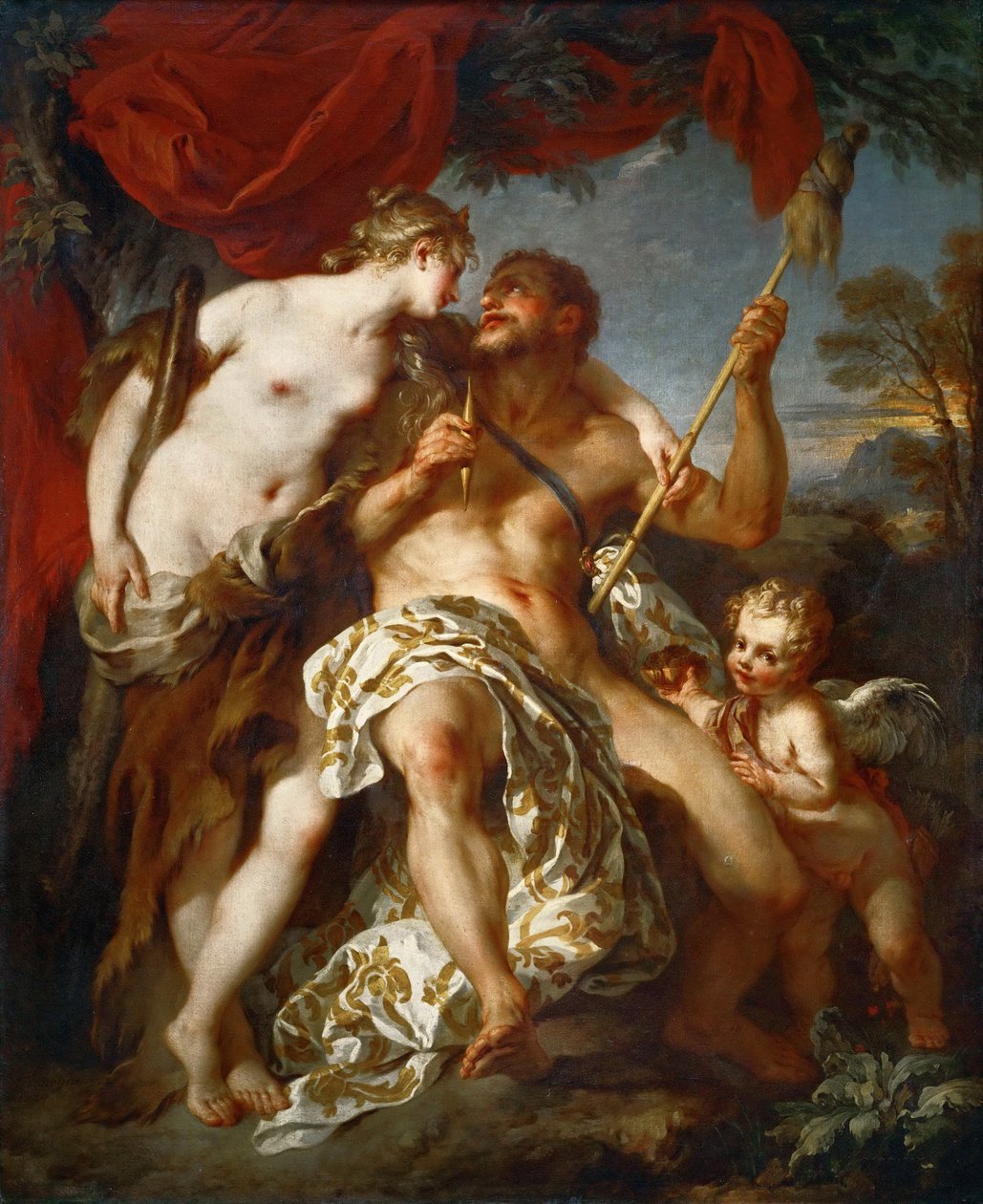 Hércules y Ónfale de François Le Moyne