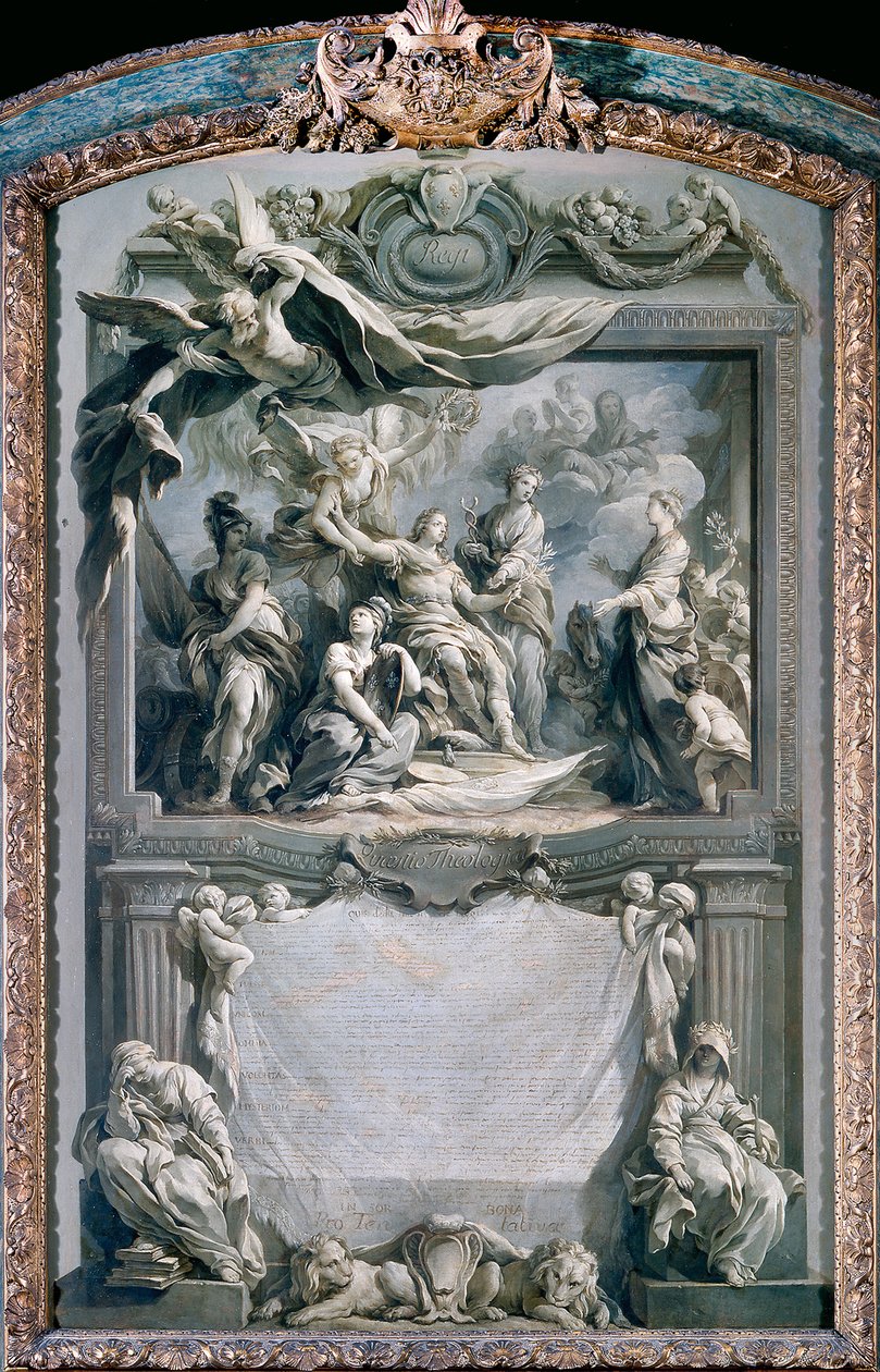 Luis XV da paz a Europa de François Le Moyne