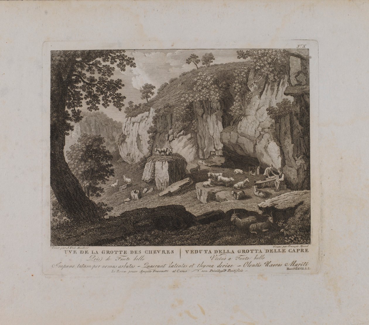 Uve (sic) de la Grotte des Chevres (nº X) de François Morel