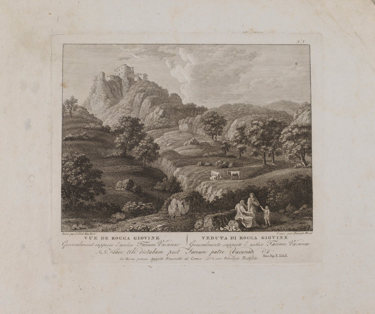 Vista de Rocca Giovine (nº V) de François Morel