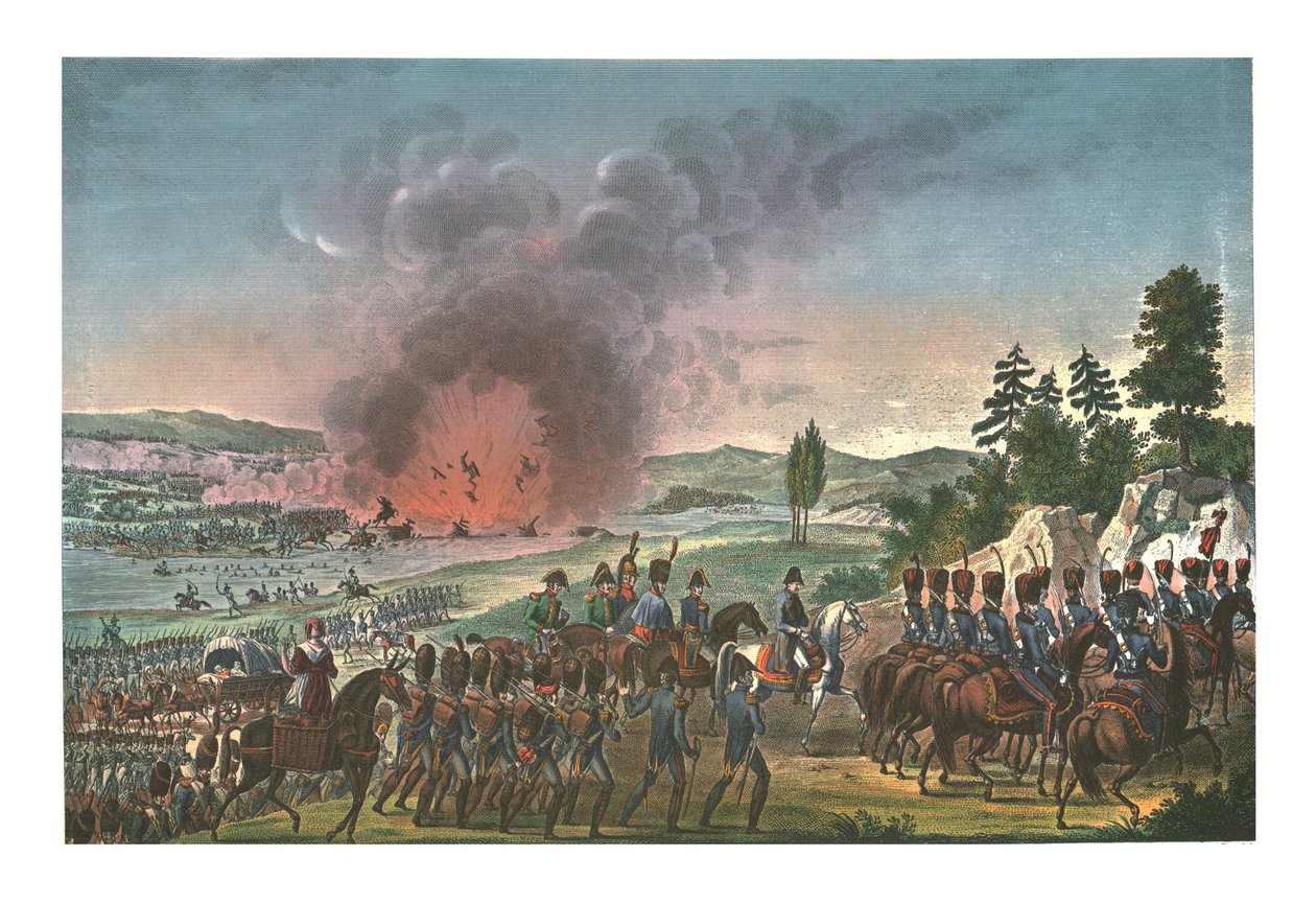 Retirada de los Franceses después de la batalla de Leipzig, 19 de octubre de 1813 de François Pigeot