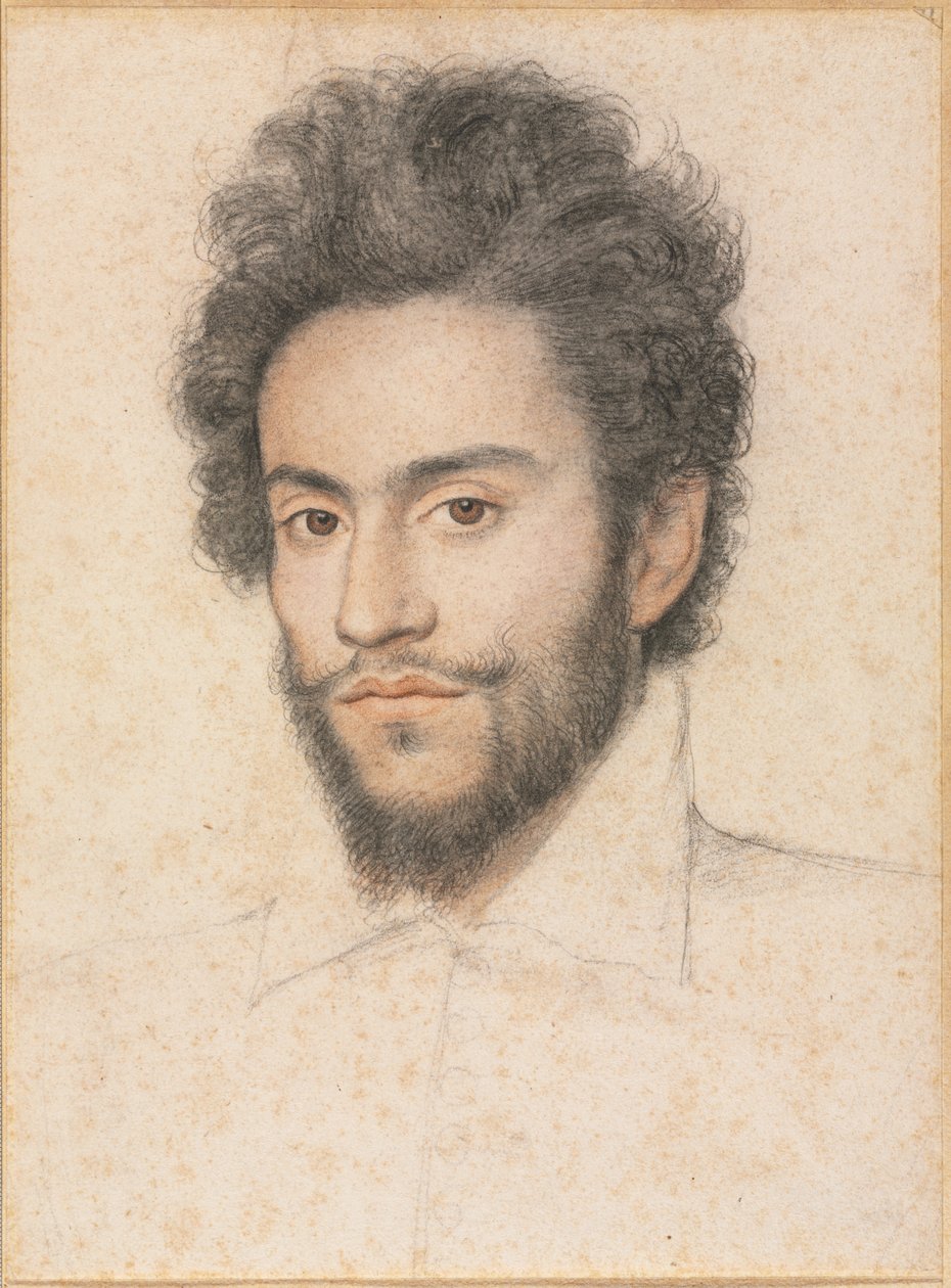 Joven con barba, siglo XVII de François Quesnel