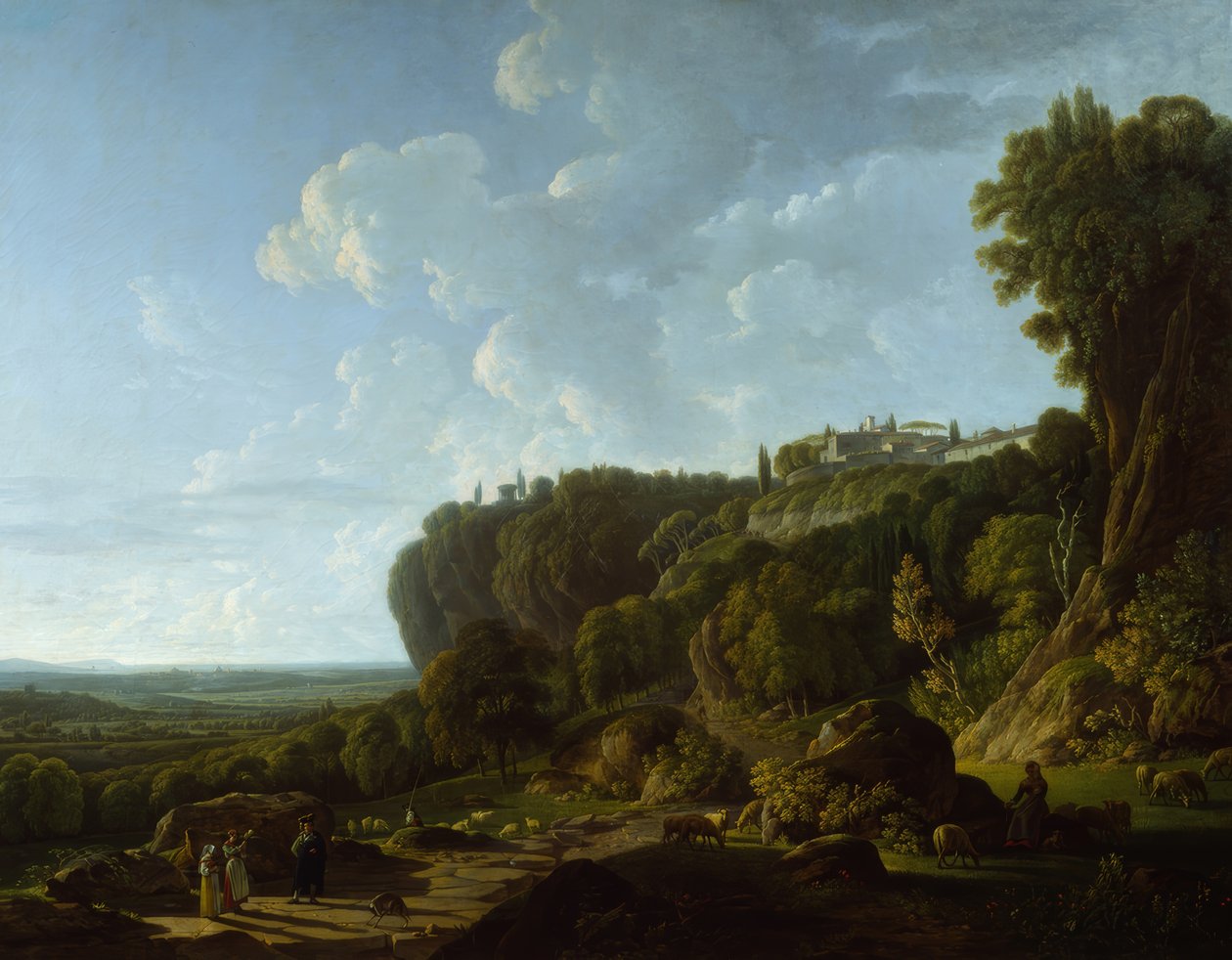 La Campagna romana (vista desde Tívoli) de François Sablet