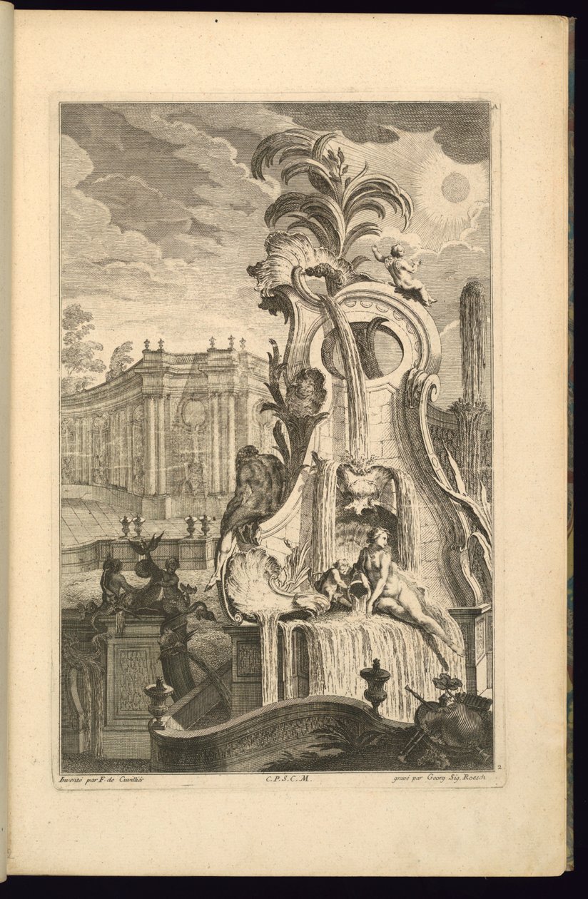 Diseño para Fuente con Venus de François de Cuvilliés the Elder