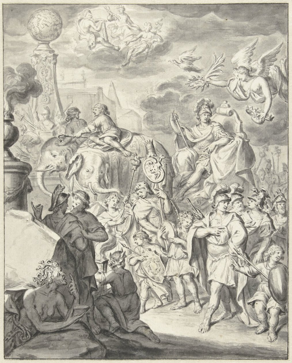 Triunfo alegórico de un príncipe o general de François van Bleyswijck
