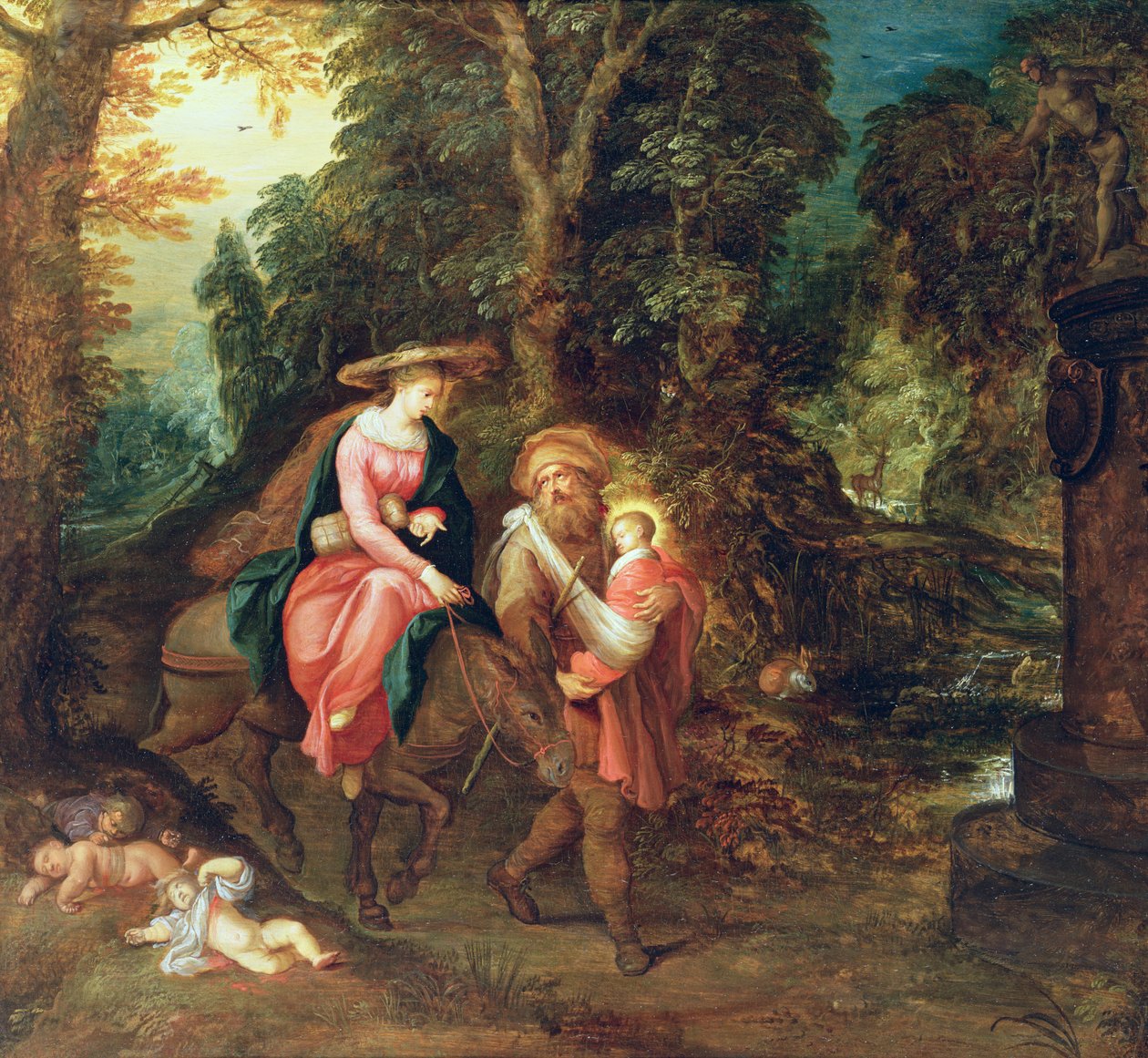La huida a Egipto de Abraham Govaerts