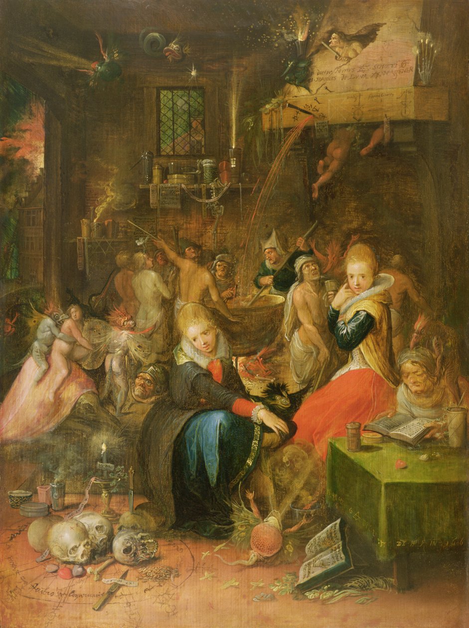 Una escena de encantamiento, 1606 de Frans II Francken the Younger