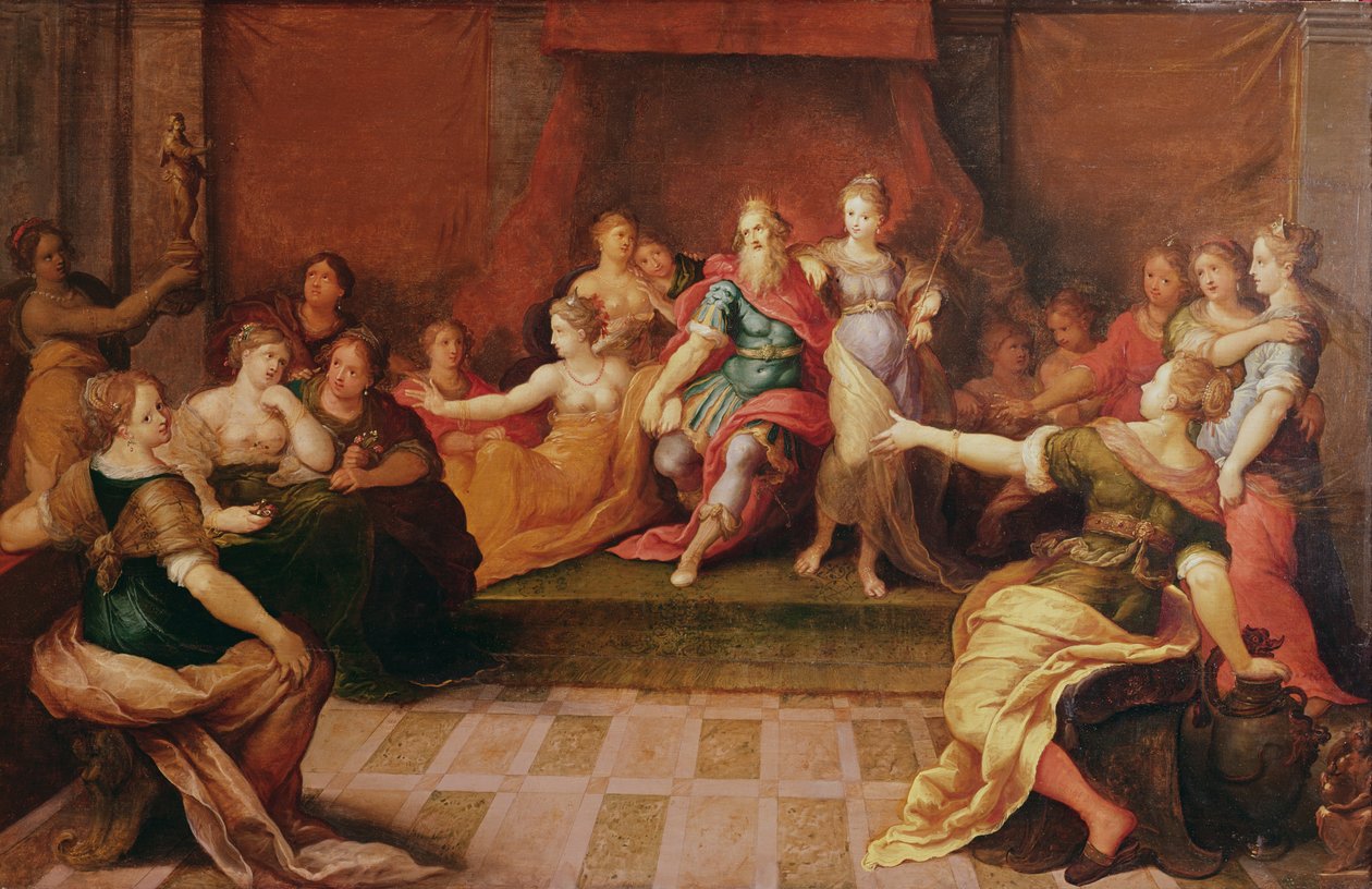 Salomón y sus mujeres de Frans II Francken the Younger