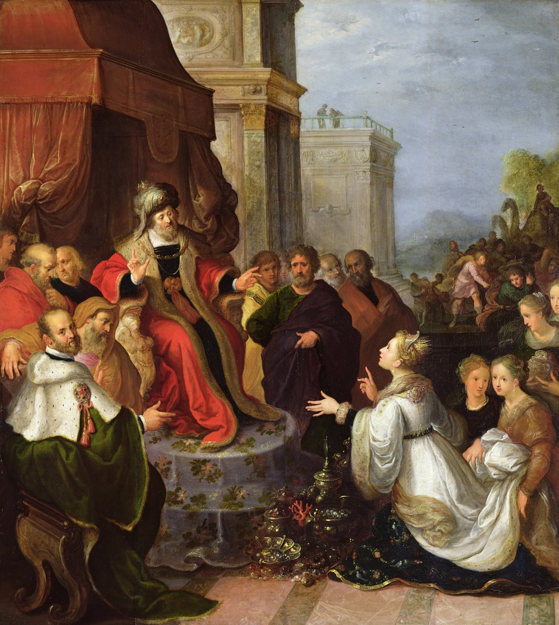 Salomón y la Reina de Saba de Frans II Francken the Younger