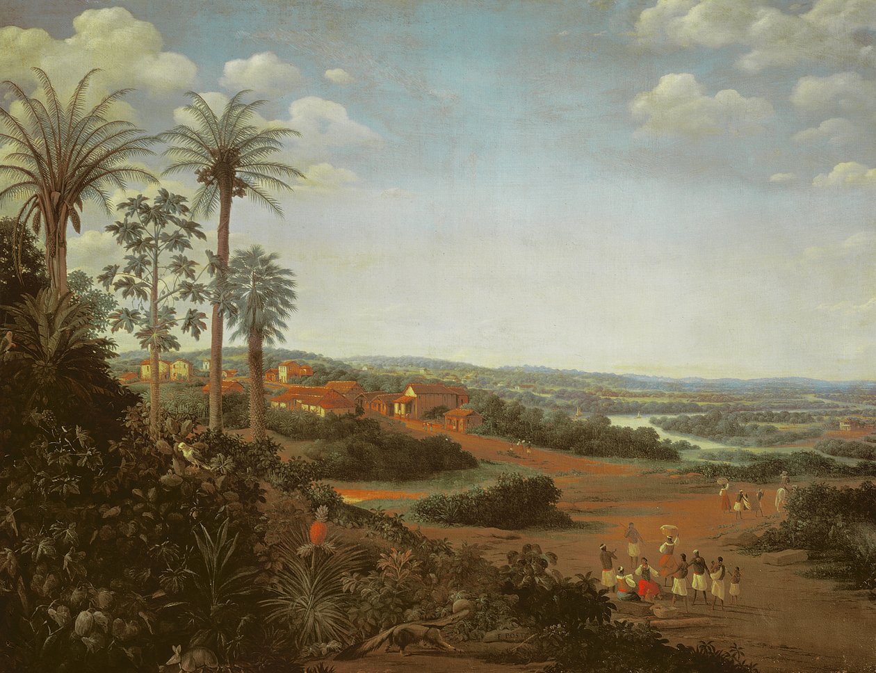 El pueblo de Serinhaem, Brasil de Frans Post