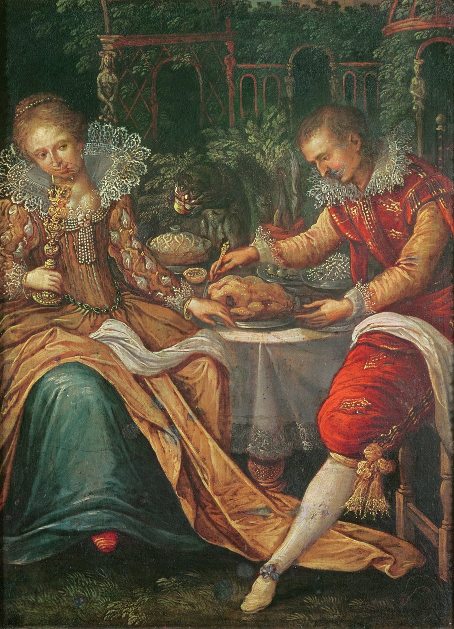 Los cinco sentidos: Gusto de Frans Pourbus the Younger