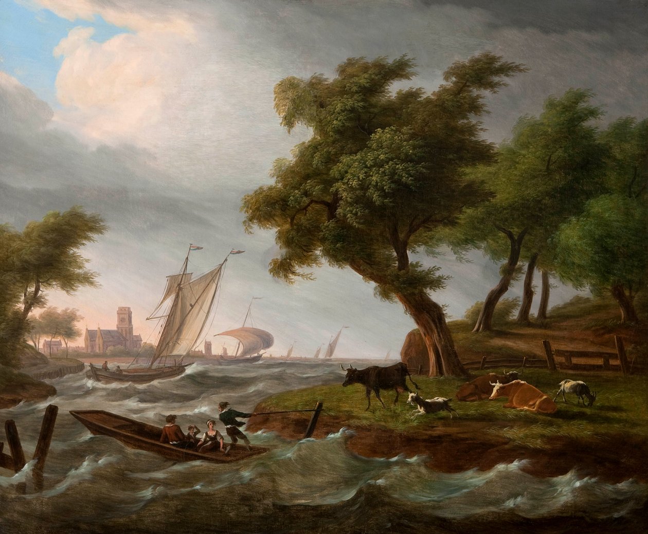 Paisaje holandés de Frans Swagers