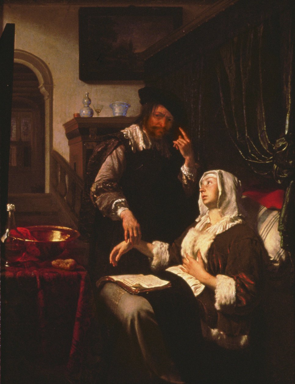 La Visita del Doctor de Frans van Mieris