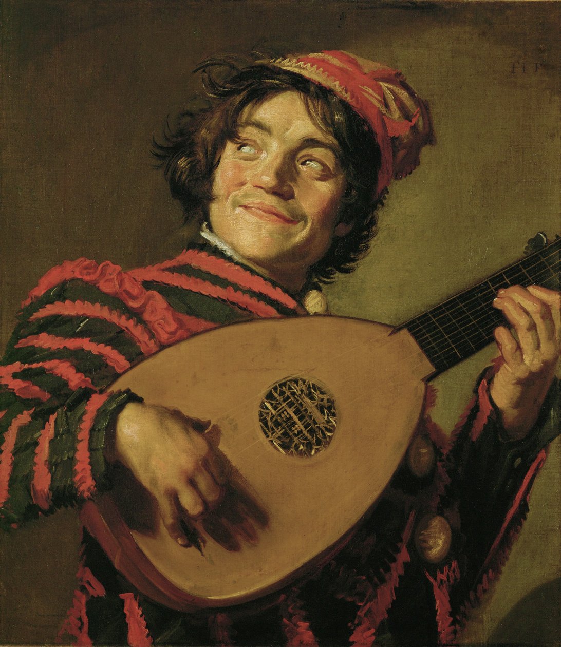 El payaso con el laúd ... de Frans (School of) Hals