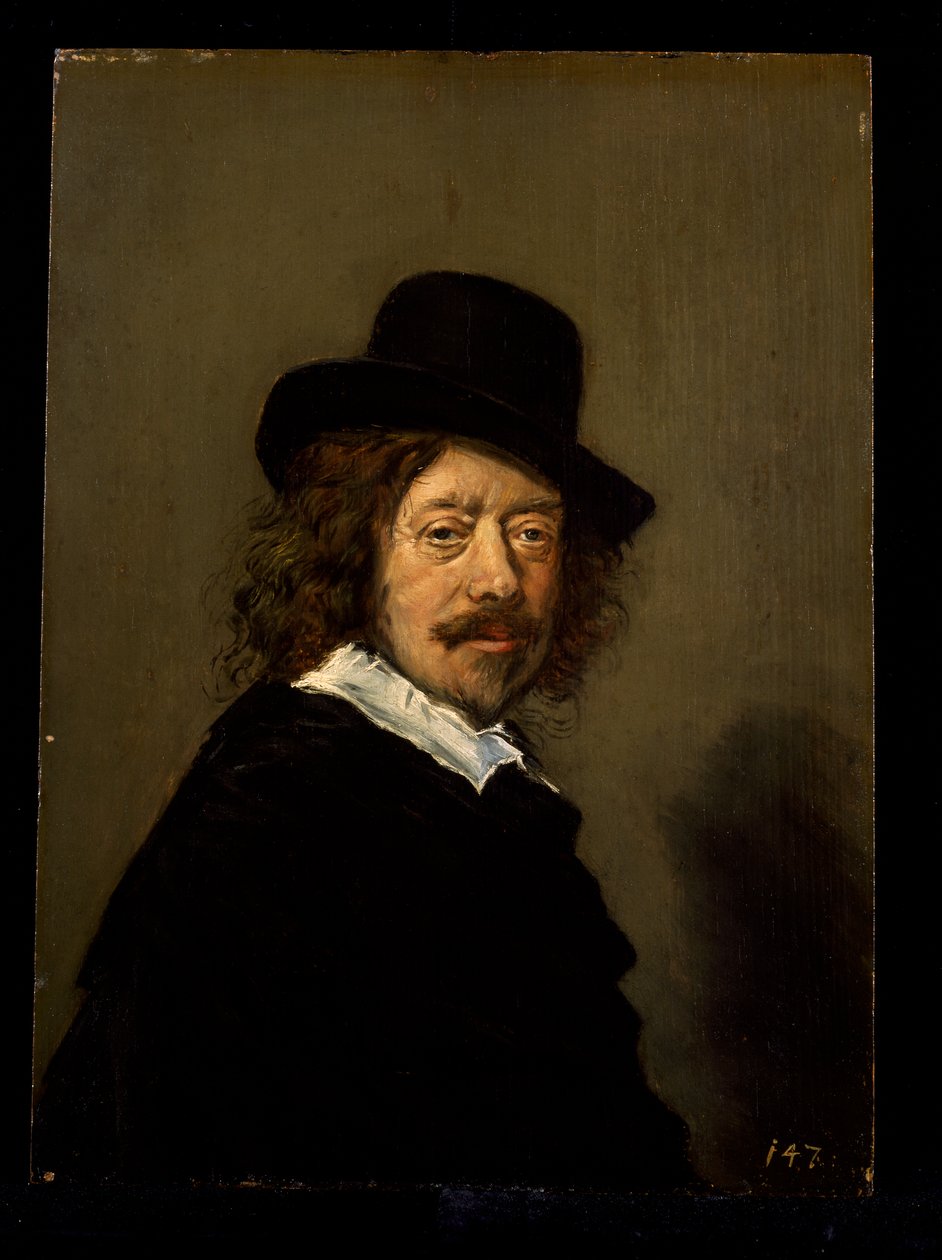 Retrato del artista, c.1650 (óleo sobre madera) de Frans (after) Hals