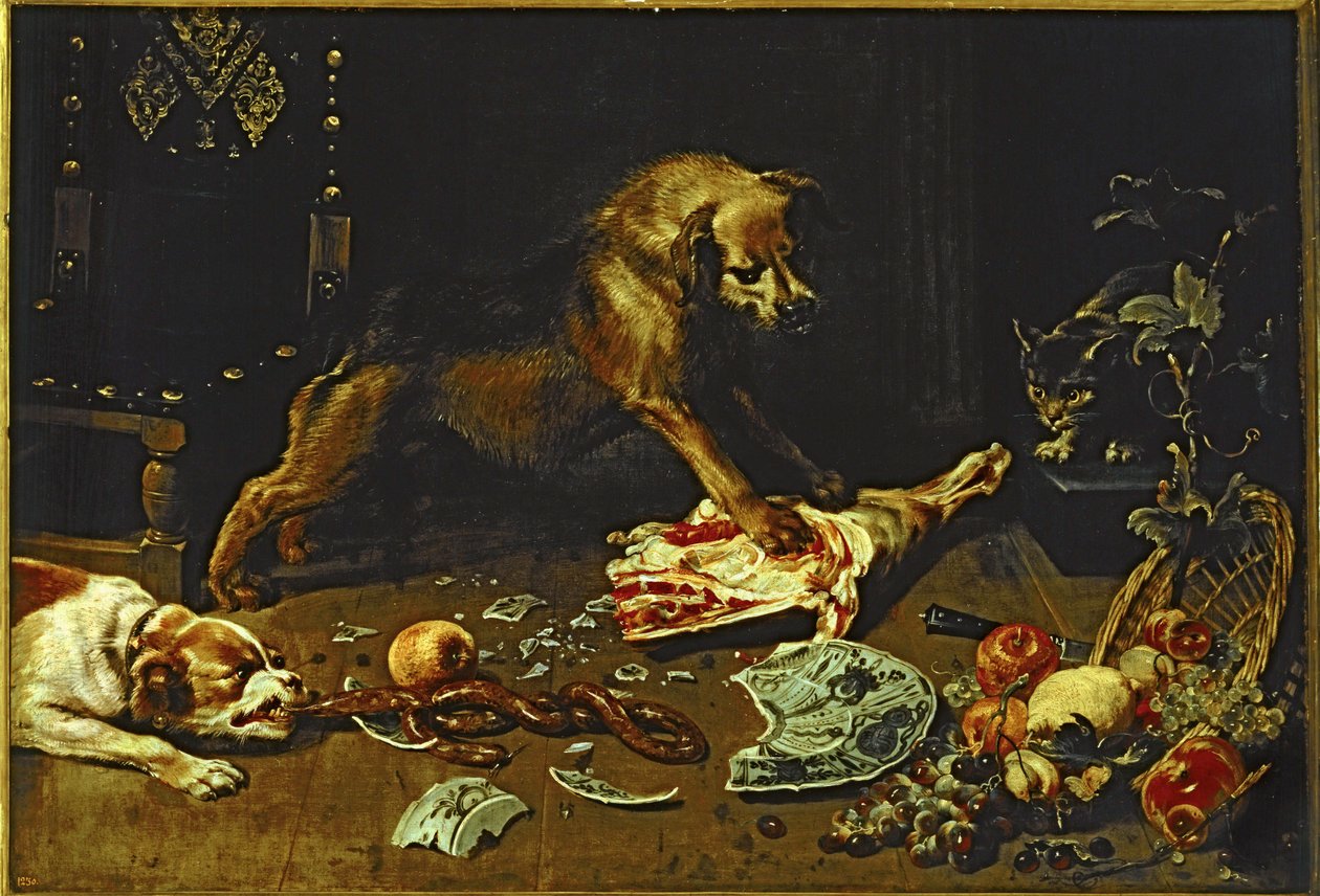 La despensa ... (pintura sobre lienzo) de Frans (circle of) Snyders