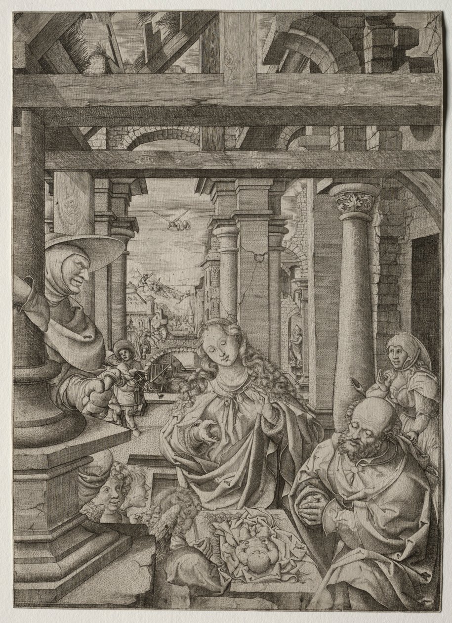 Adoración de los Pastores, c. 1522-1525 de Frans Crabbe van Esplegem