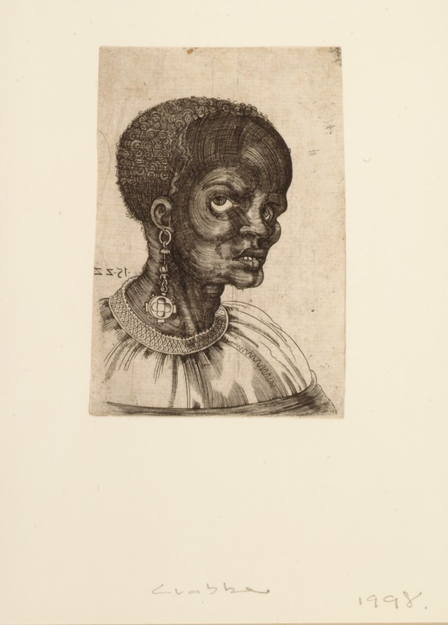 Un hombre negro en perfil de tres cuartos, 1522 de Frans Crabbe van Espleghem