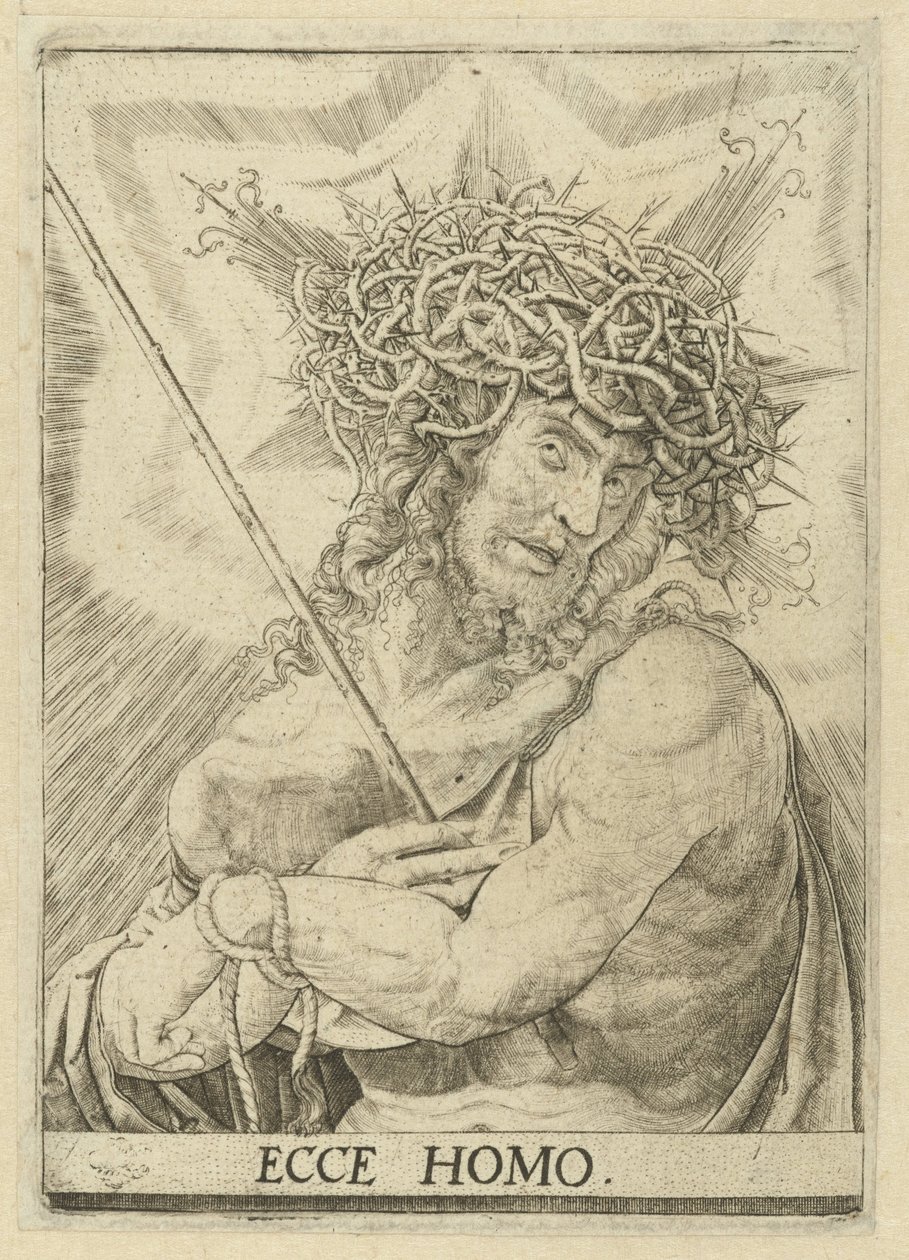 Hombre de sufrimientos Ecce homo (título sobre objeto) de Frans Crabbe van Espleghem