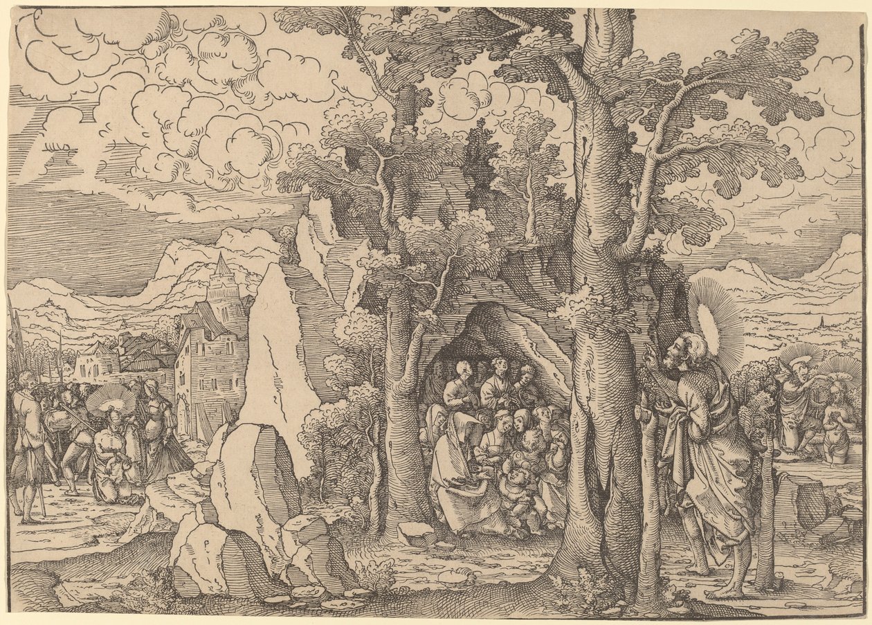 San Juan Bautista Predicando de Frans Crabbe van Espleghem