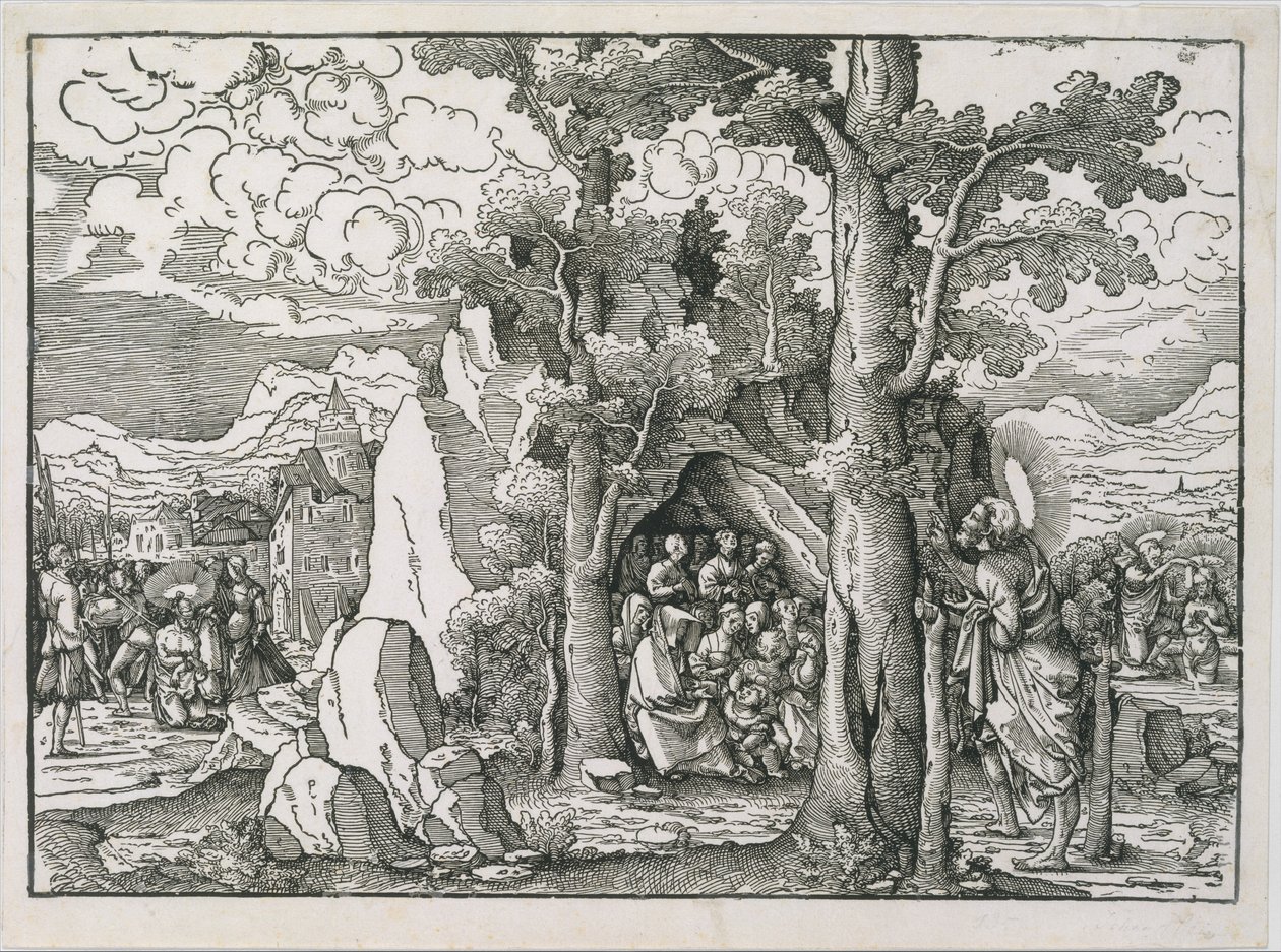 Escenas de la Vida de San Juan Bautista, ca. 1522 de Frans Crabbe van Espleghem