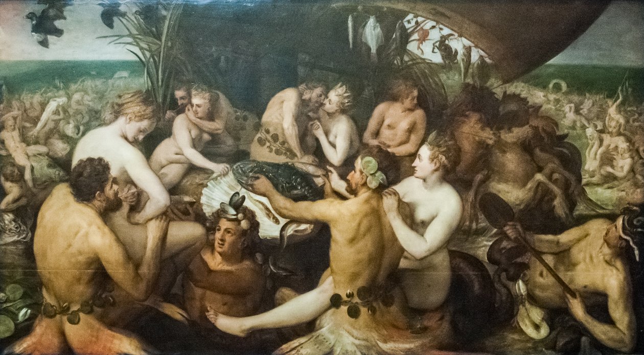 Sueco: Havsgudarnas högtid La fiesta de los dioses del mar de Frans Floris I