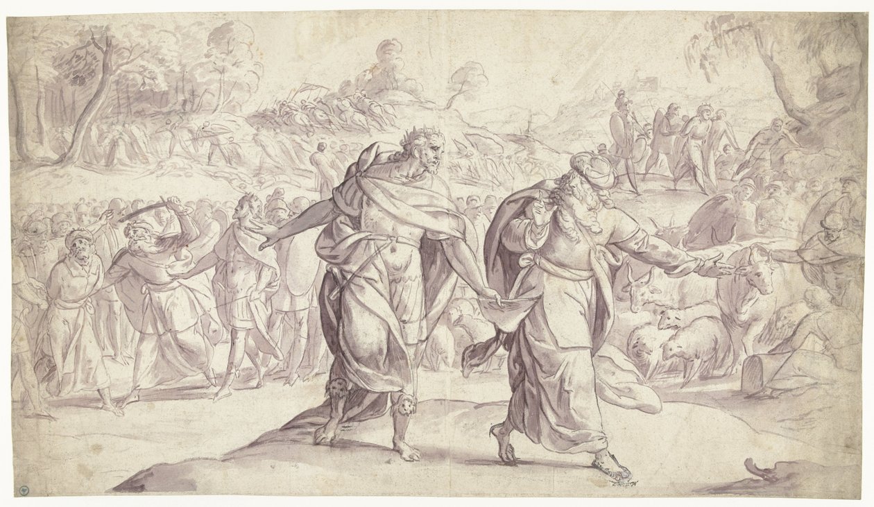 Josué hace ejecutar a los cinco reyes de los amonitas
Historia de Josué (título de la serie) de Frans Francken (I)