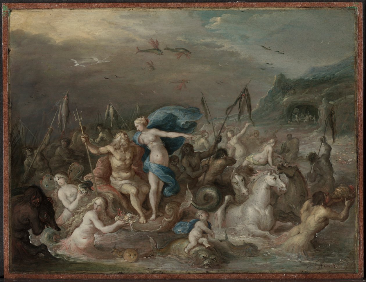 El triunfo de Neptuno y Anfitrite, 1630s de Frans Francken