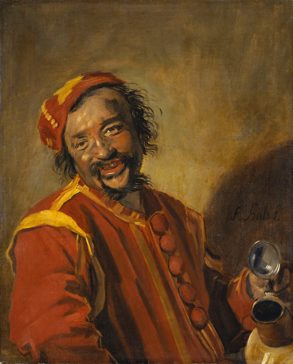 Alemán: Der lustige Zecher / Mr Peeckelhaering.  Peeckelhaeringh de Frans Hals