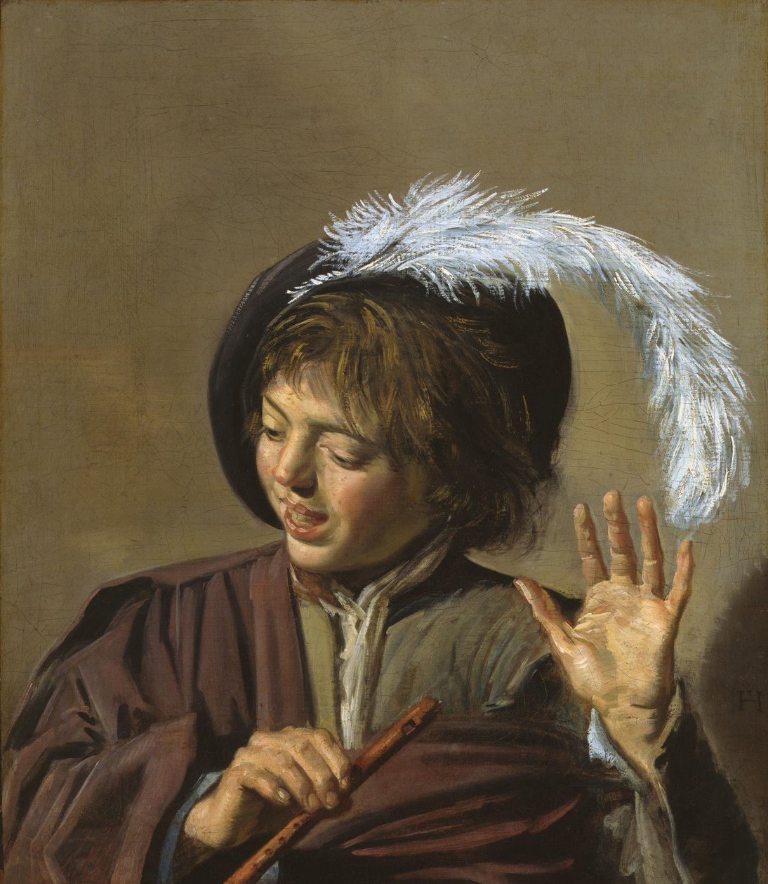 Niño con flauta de Frans Hals