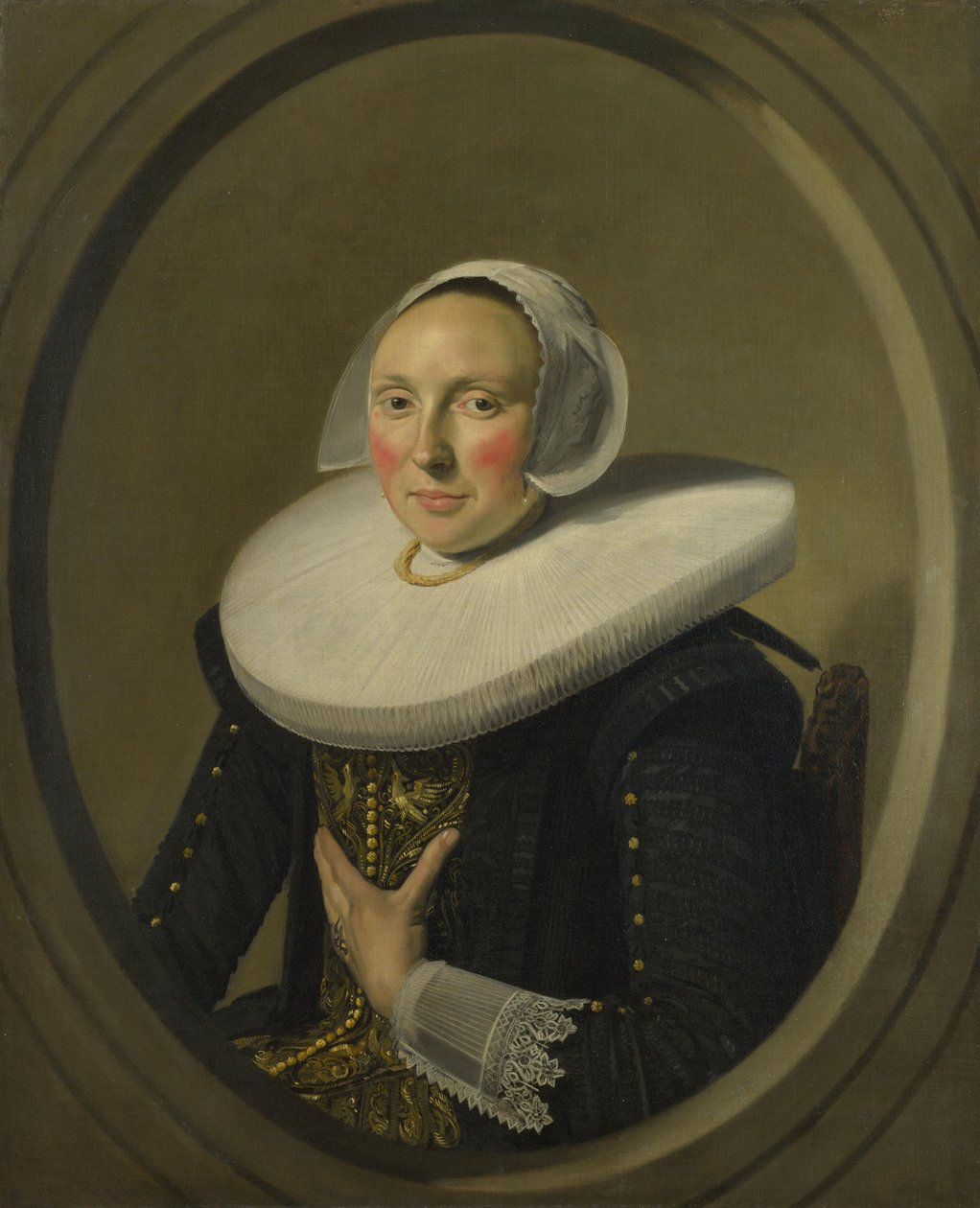 Retrato de mujer (¿Marie Larp) de Frans Hals