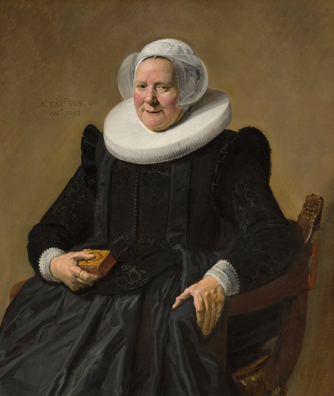 Retrato de una mujer de sesenta años de Frans Hals