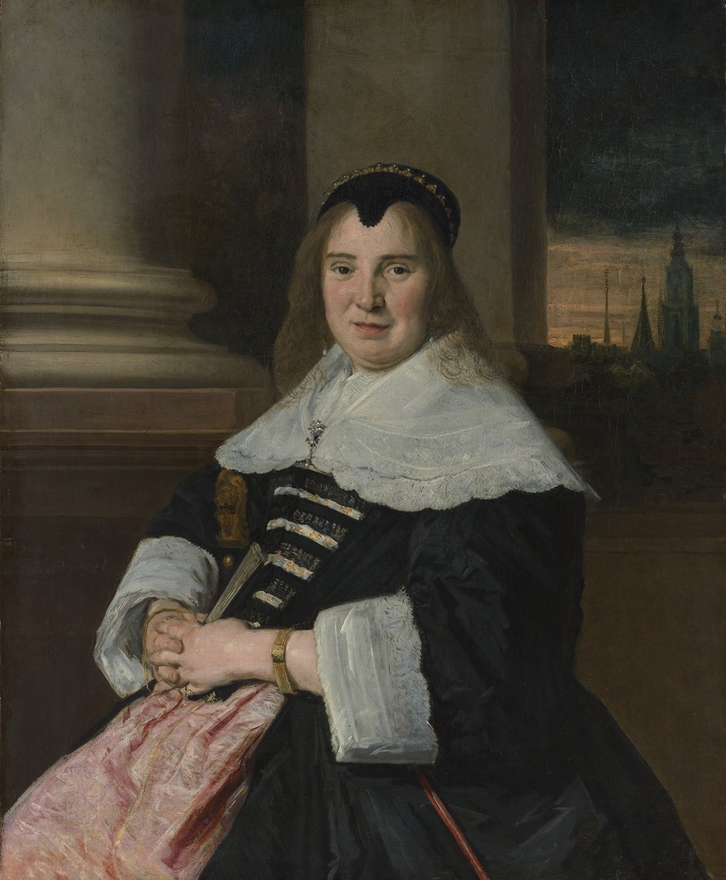 Retrato de una mujer, ca. 1650, retocado probablemente en el siglo XVIII de Frans Hals