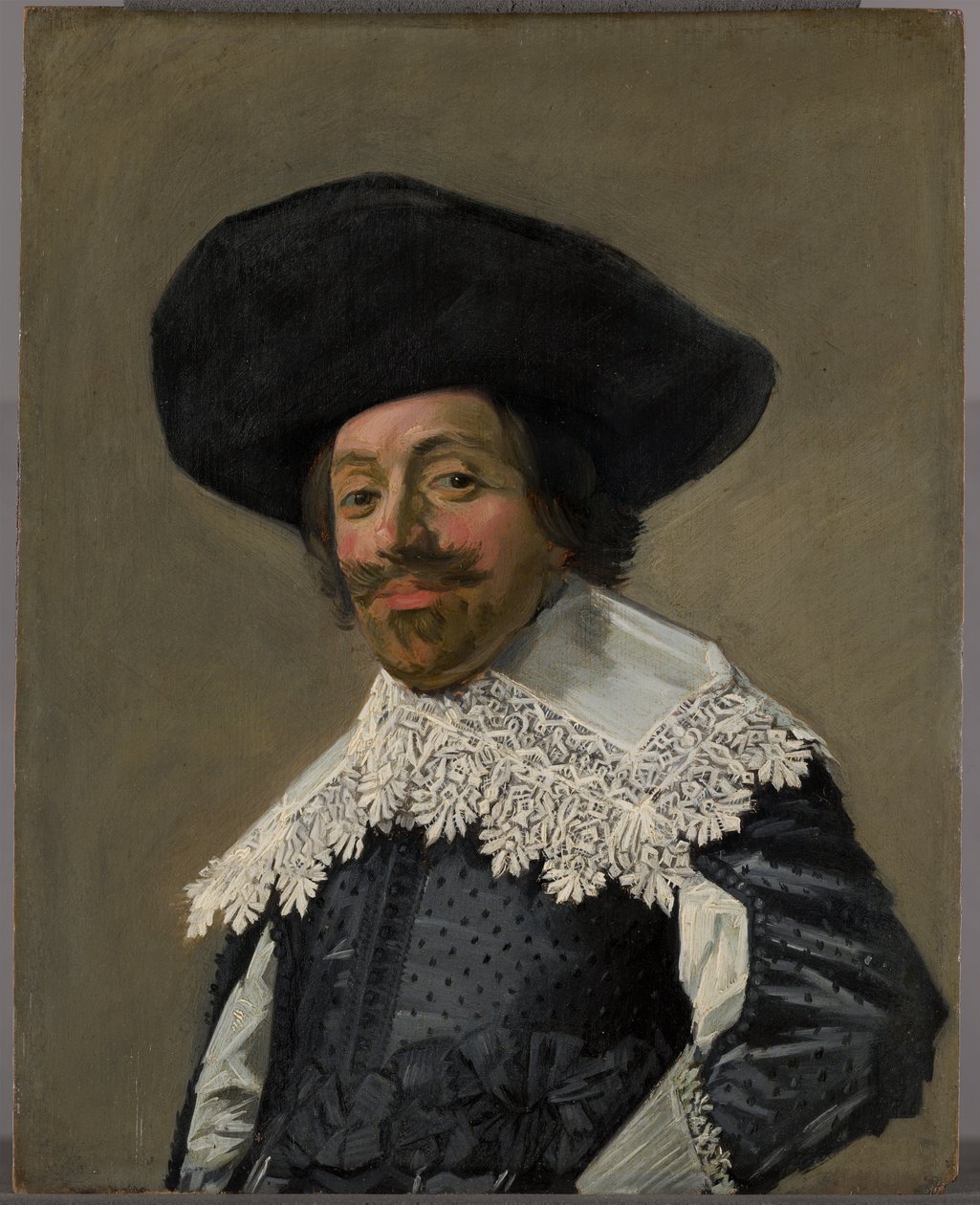 Retrato de un hombre con sombrero de Frans Hals