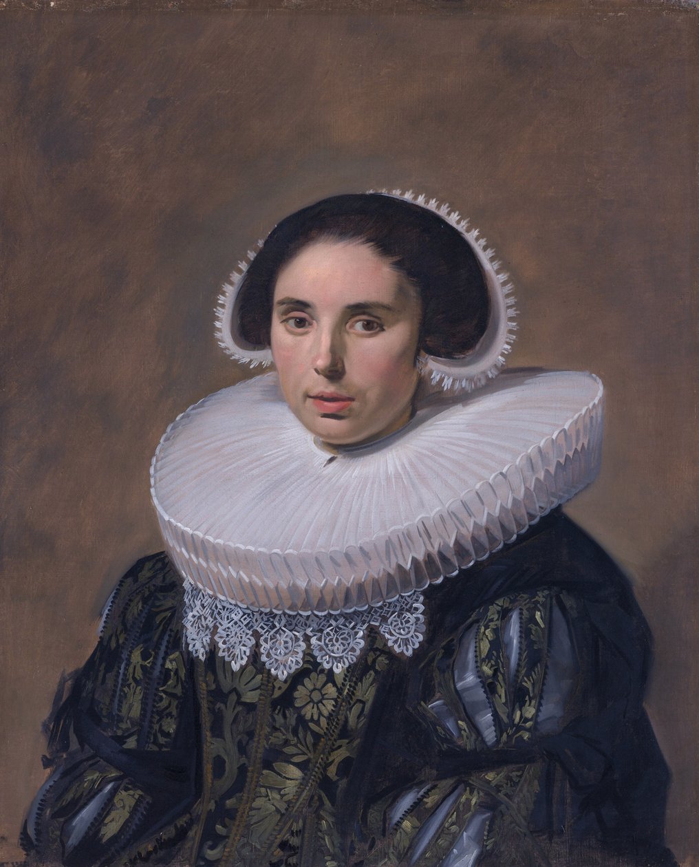 Retrato de mujer, posiblemente Nicolaes Hasselaer (Q15429895) (1594-1667). Segunda esposa de Nicolaes Hasselaer. de Frans Hals