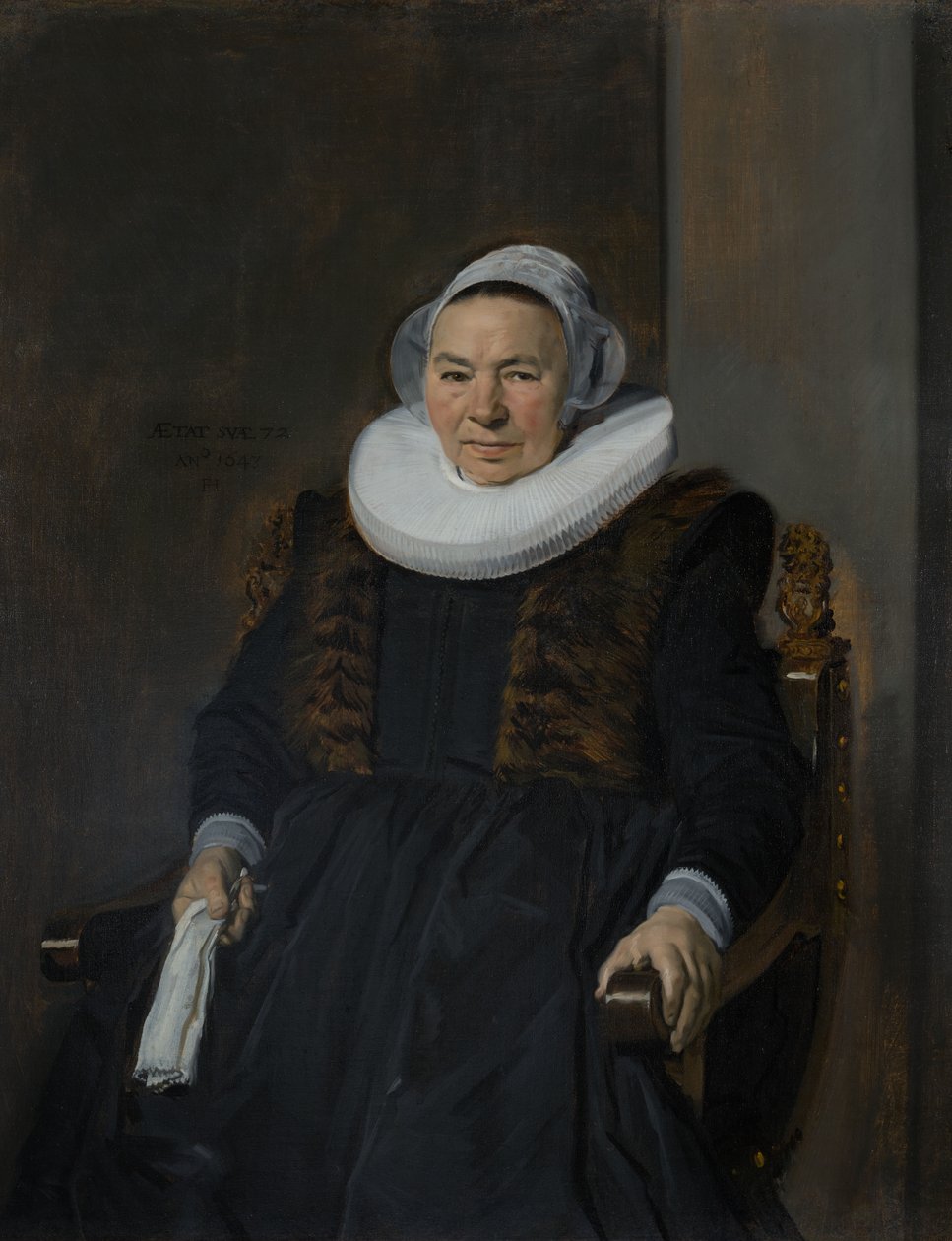 Retrato de una mujer anciana, tradicionalmente llamada Mevrouw Bodolphe de Frans Hals