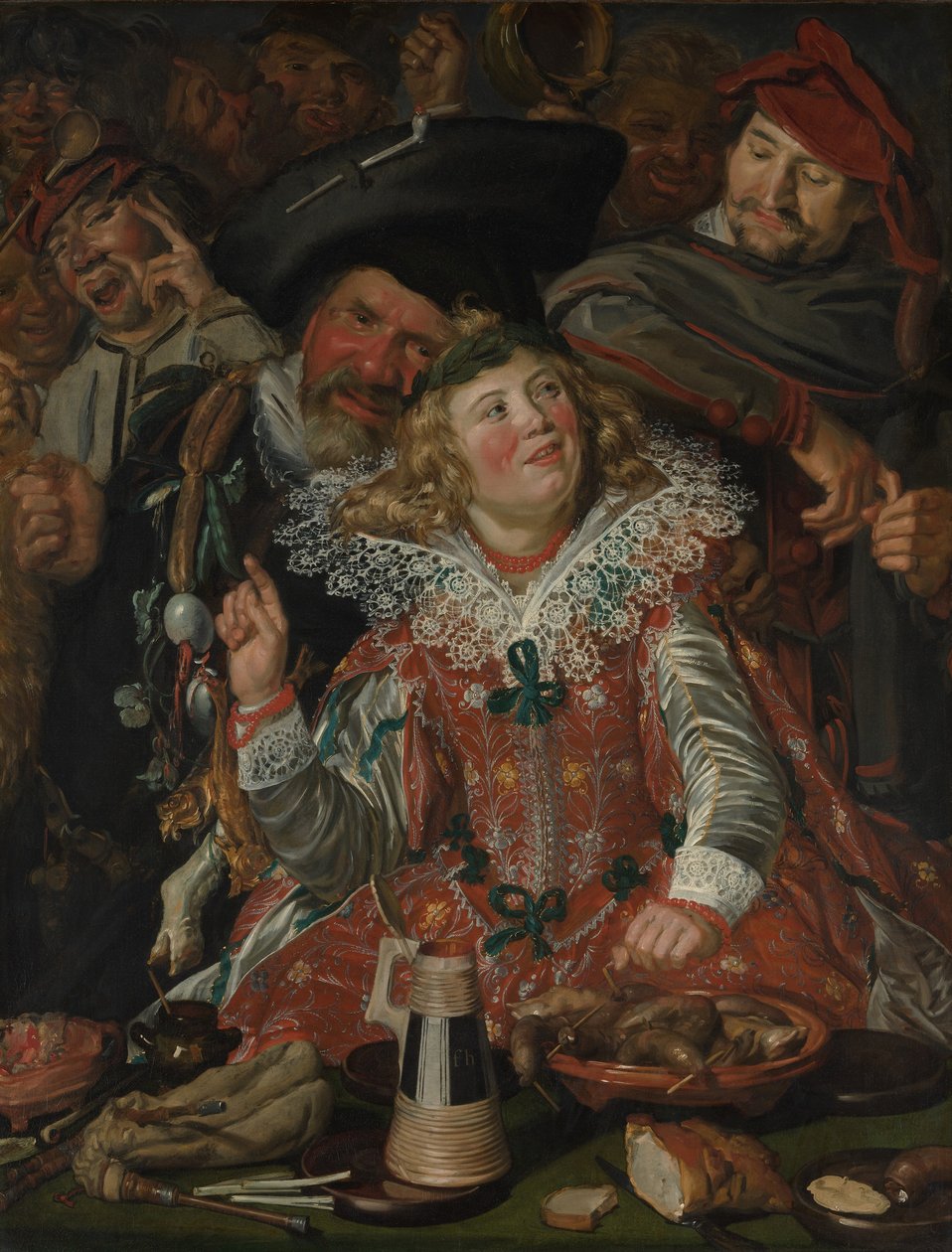 Festejadores de Carnaval (La compañía alegre) de Frans Hals
