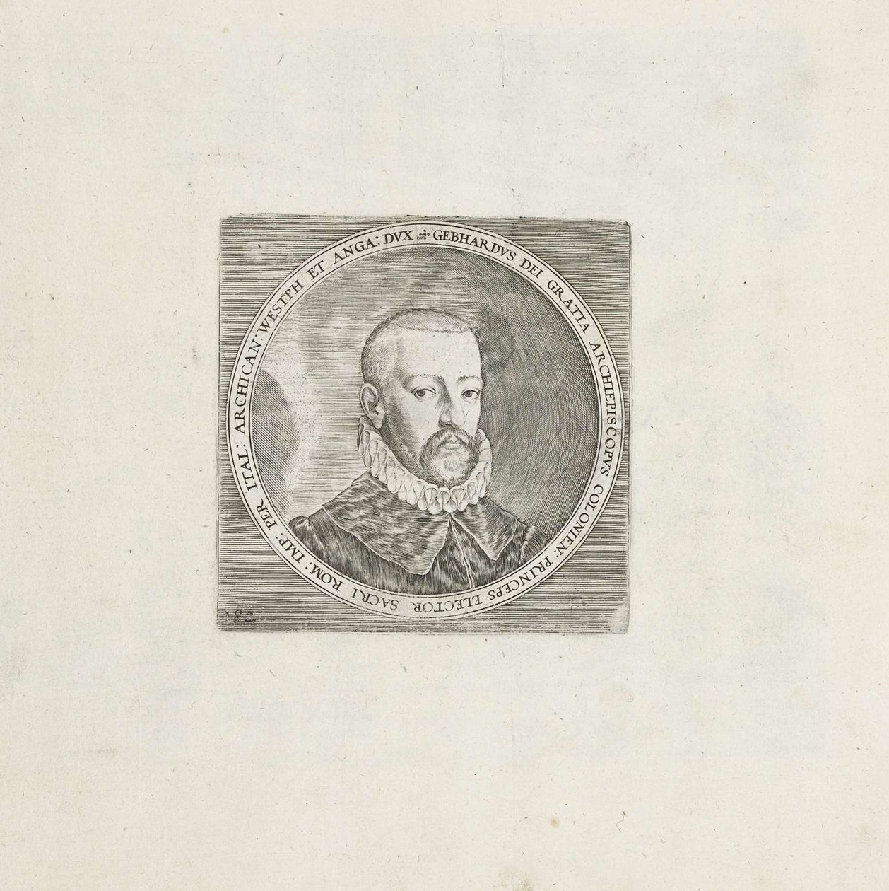 Retrato de Gebhard Truchsess von Waldburg de Frans Hogenberg