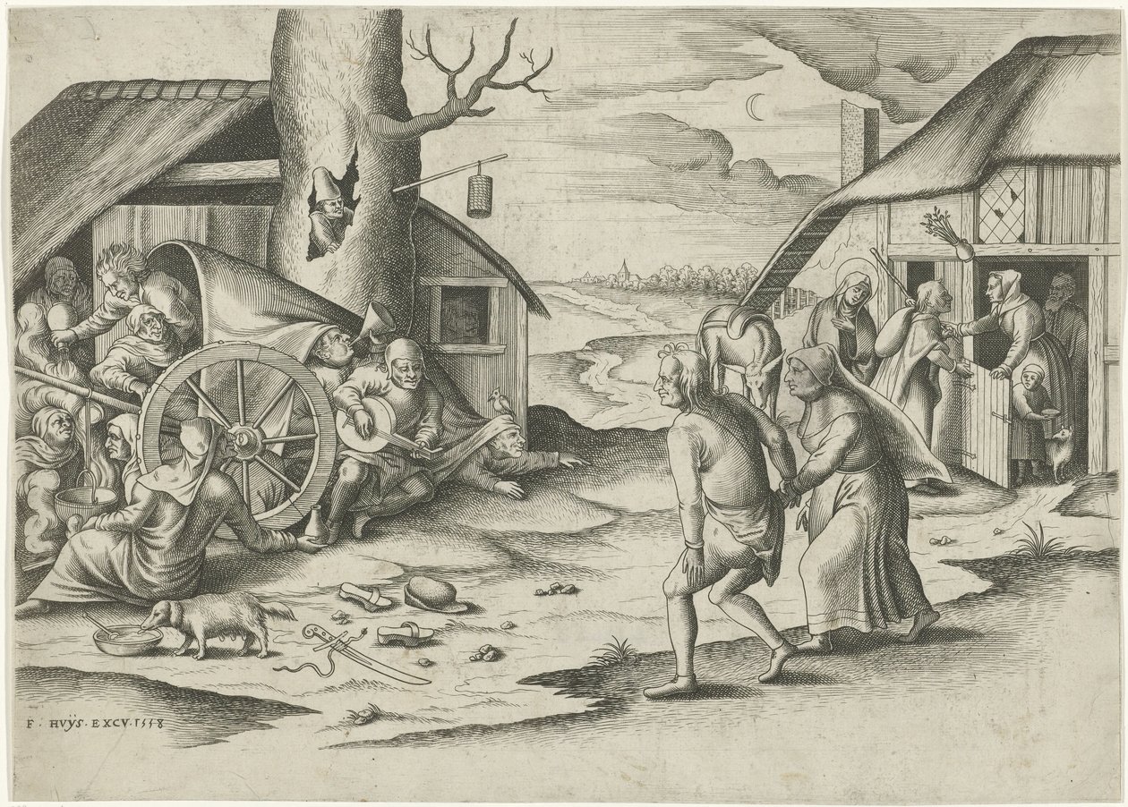 María y José en una posada de Frans Huys