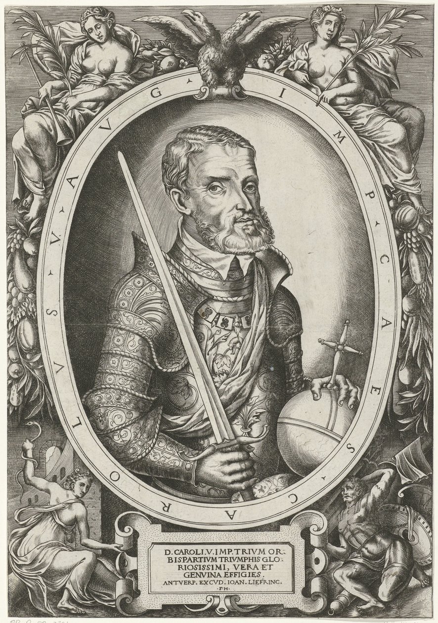 Retrato de Karel V de Habsburgo de Frans Huys