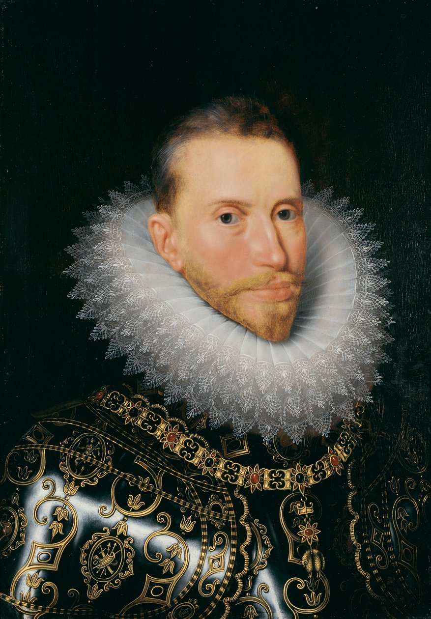 Archiduque Alberto, c.1601-20 (óleo sobre tabla) de Frans II (after) Pourbus