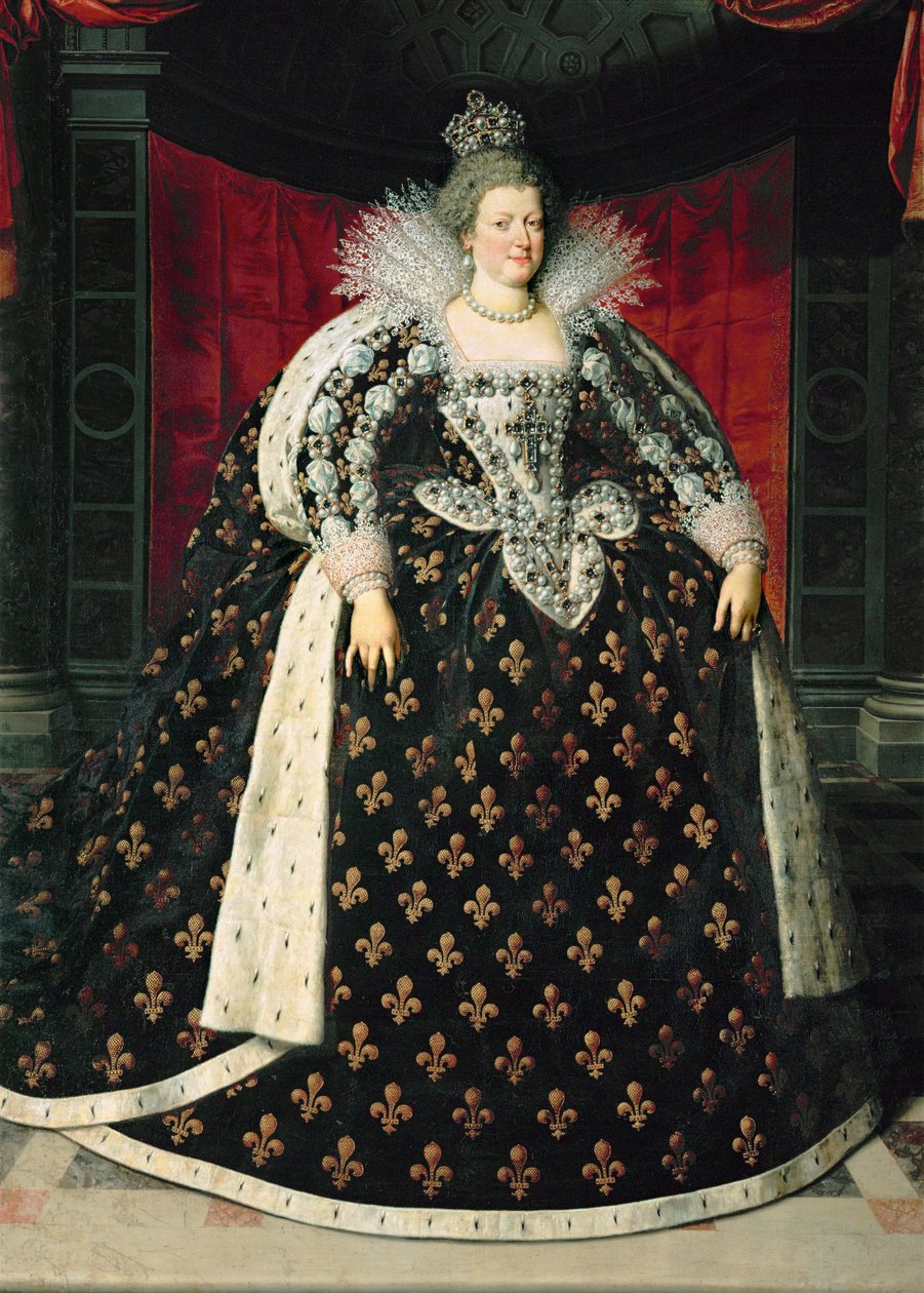 María de Médicis, reina de Francia, esposa del rey Enrique IV ... de Frans II Pourbus