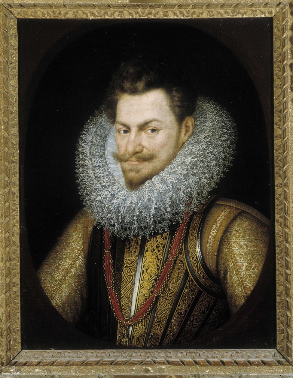 Retrato del Archiduque Alberto de Austria, Gobernador de los Países Bajos de Frans II Pourbus
