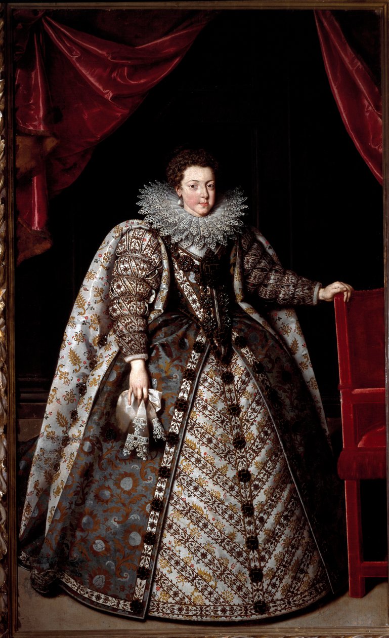 Retrato de Isabel de Francia (Isabel de Borbón) de Frans II Pourbus