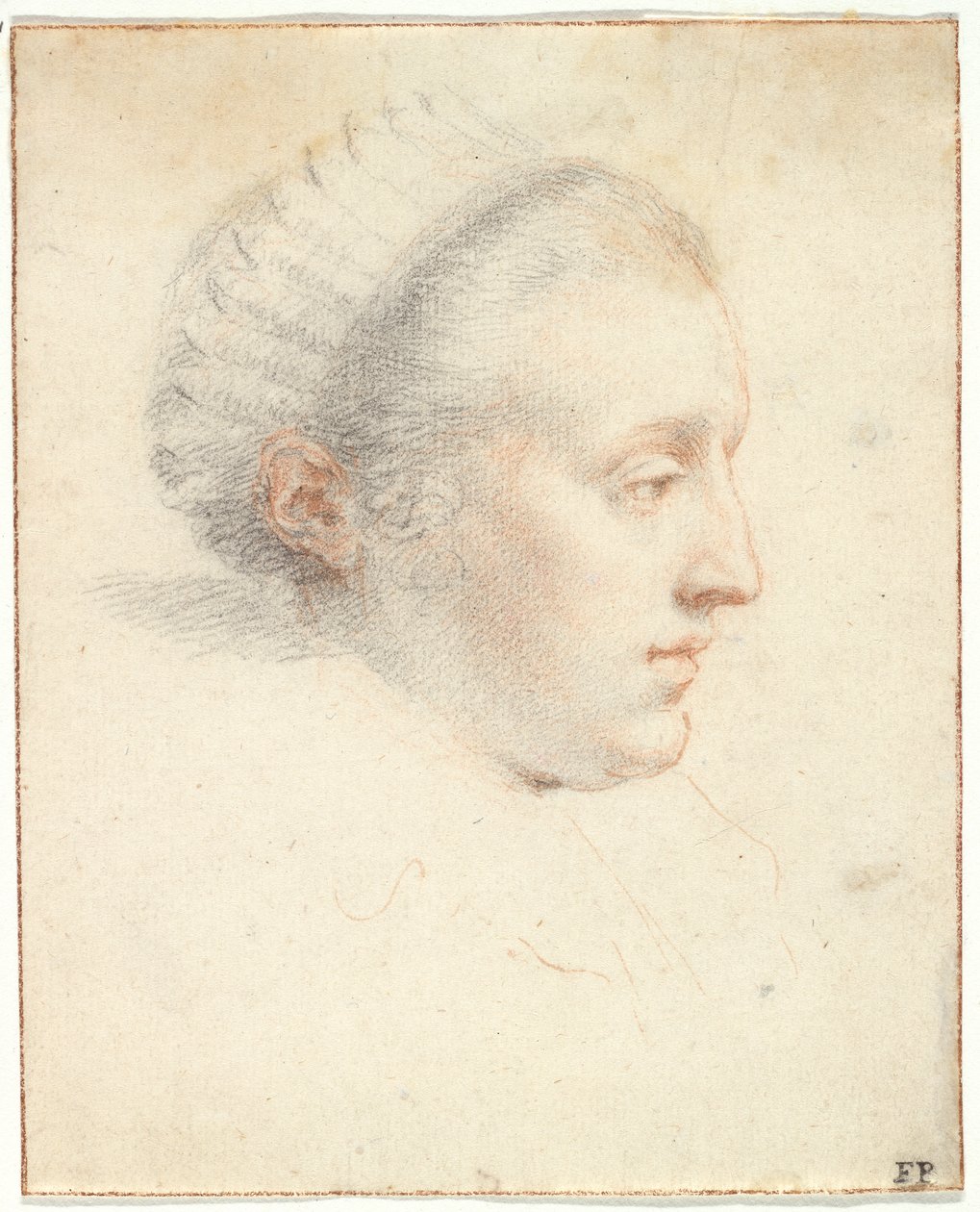 Retrato de perfil de una dama de Frans II Pourbus