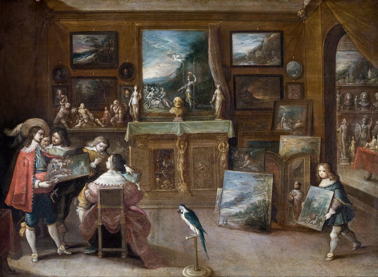 Una visita al comerciante de arte de Frans II the Younger Francken