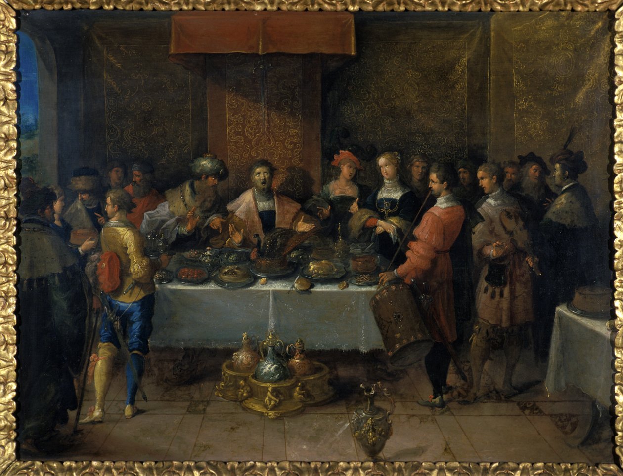 Dámaso en la mesa de Frans II the Younger Francken