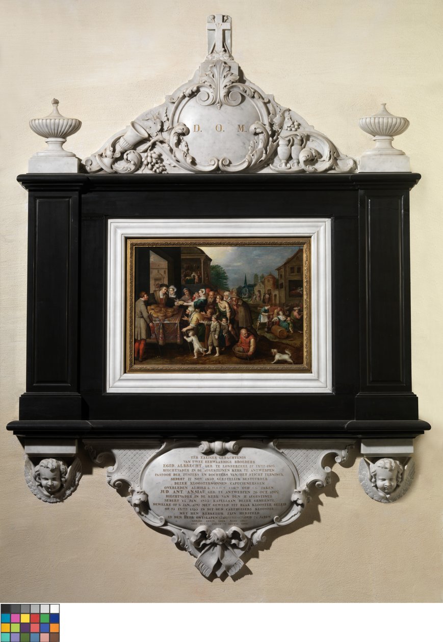 Las Siete Obras de Misericordia (óleo sobre tabla) de Frans II the Younger Francken