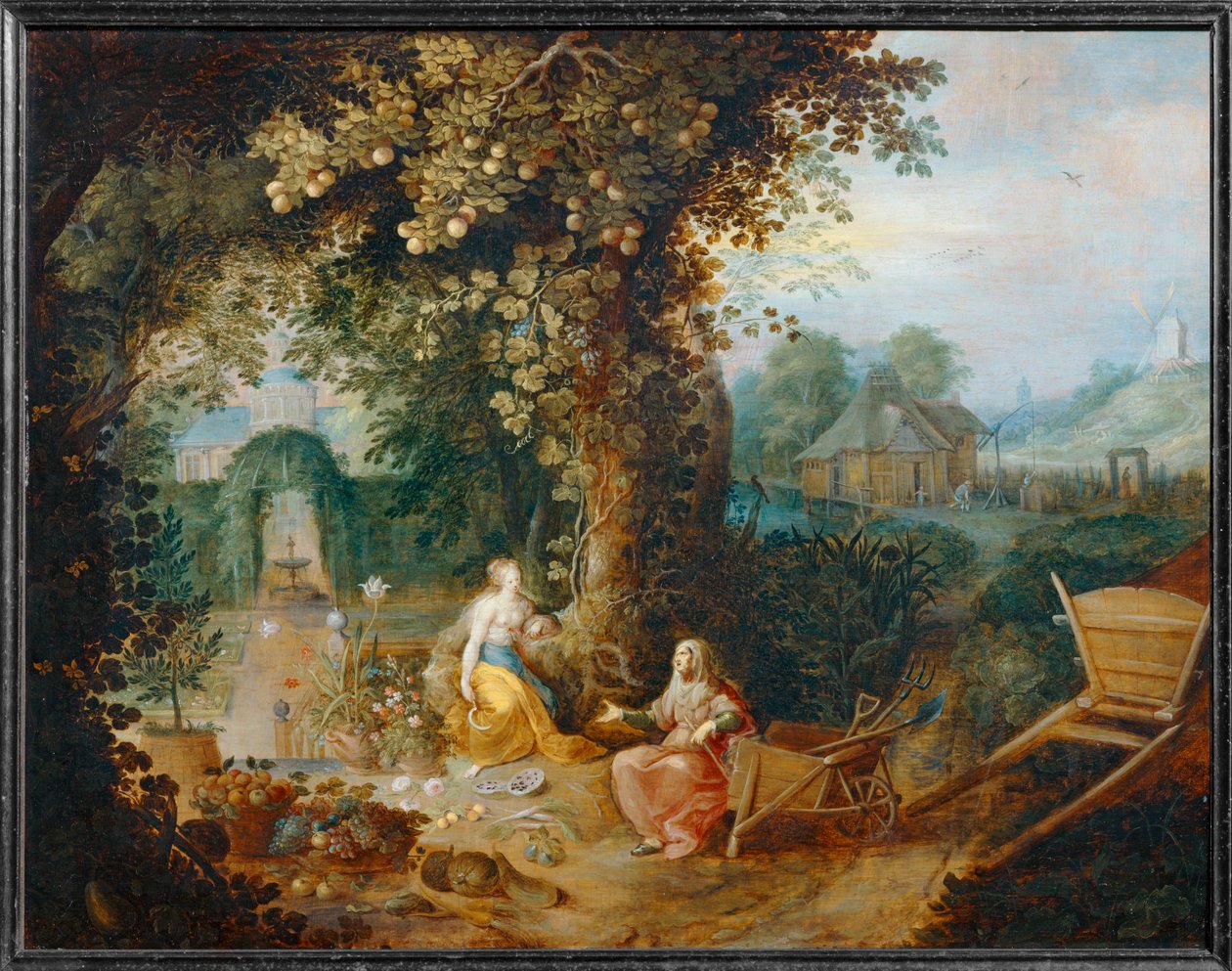 Vertumne et Pomone - Vertumnus y Pomona ... de Frans II the Younger Francken