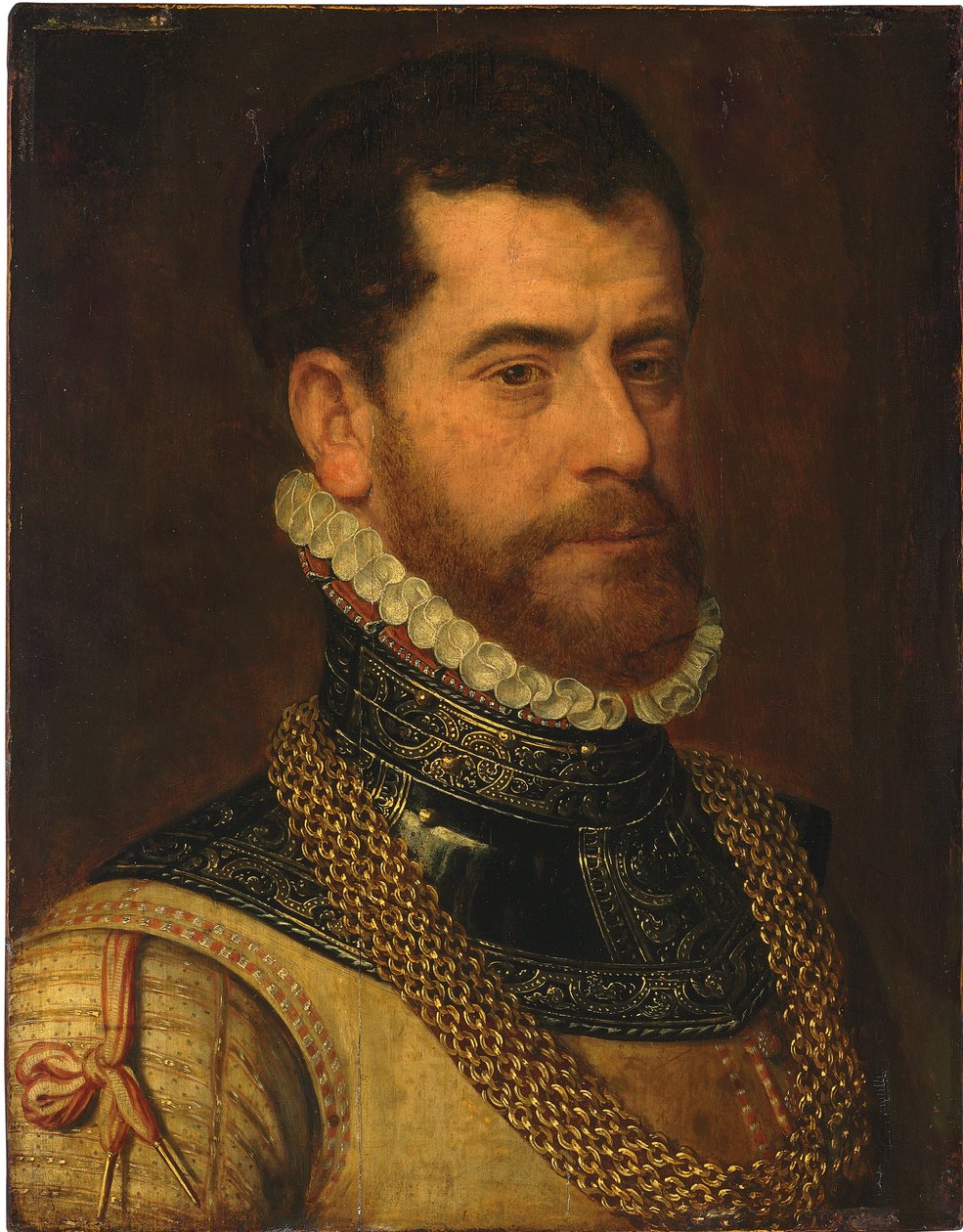 Retrato de un caballero, con el monograma de Don Gaspar de Haro y Guzmán de Frans I Pourbus